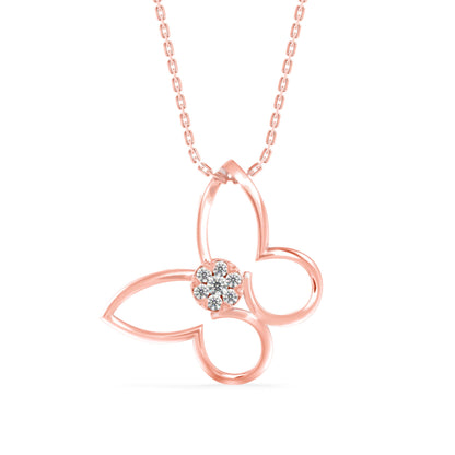 Light Mash Diamond Pendant-Rose Gold