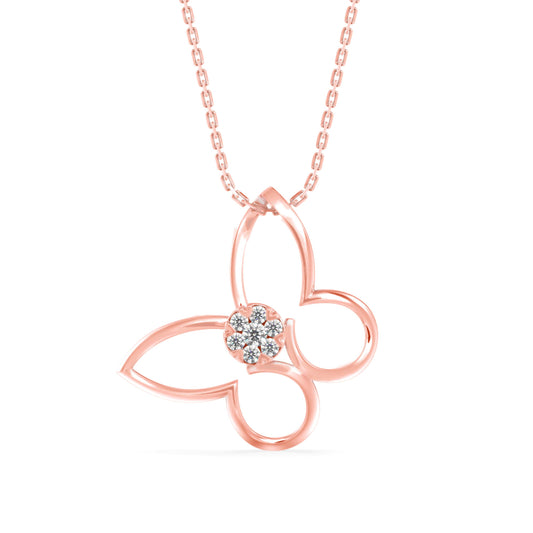Light Mash Diamond Pendant-Rose Gold
