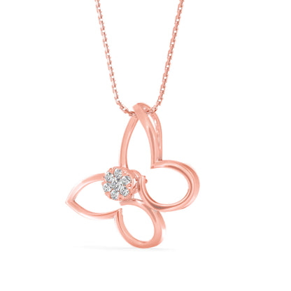 Light Mash Diamond Pendant-Rose Gold