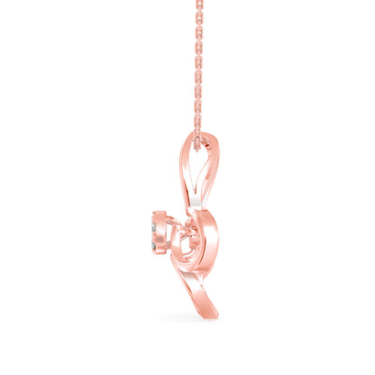 Light Mash Diamond Pendant-Rose Gold