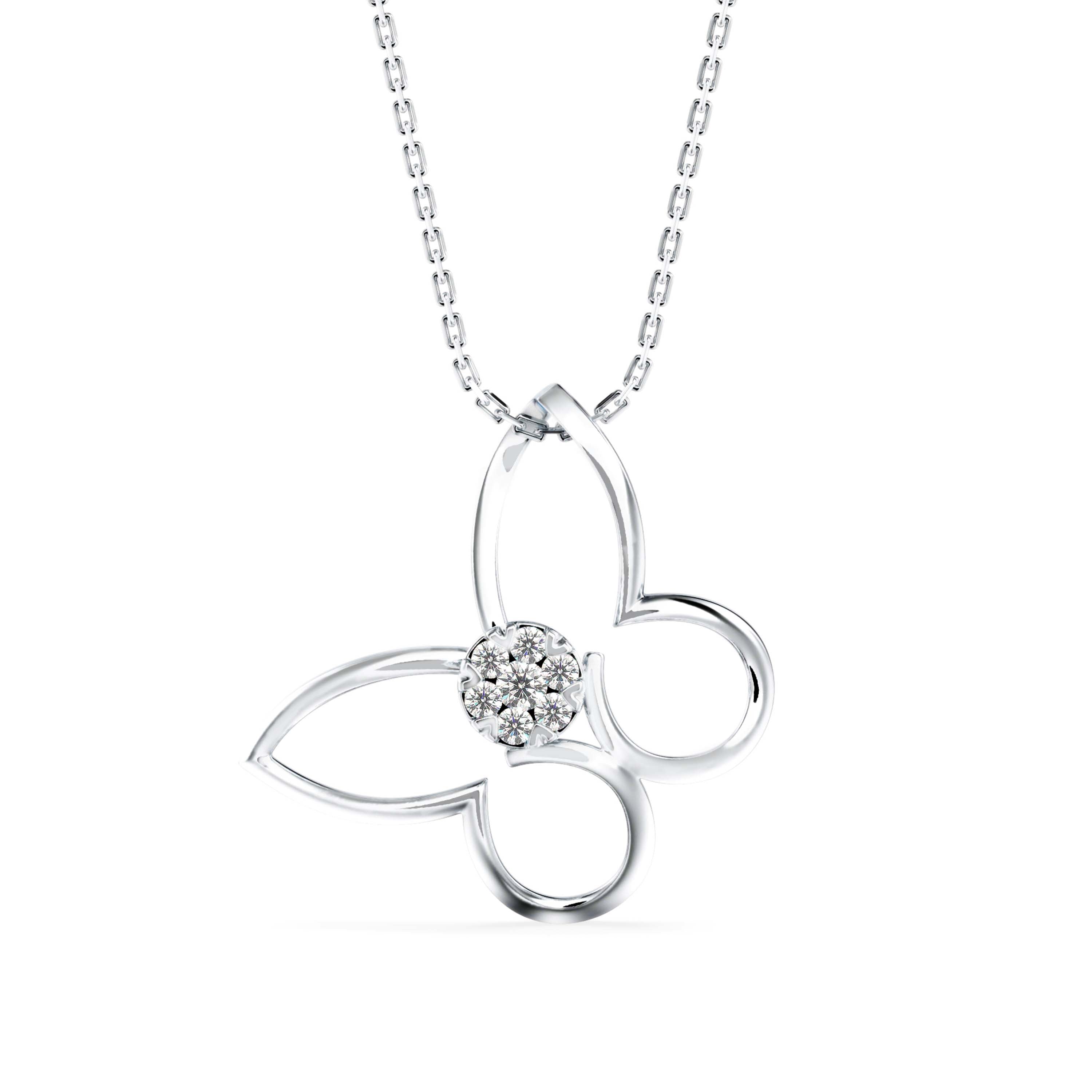Light Mash Diamond Pendant-Sliver