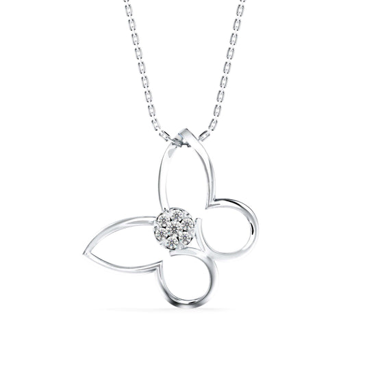 Light Mash Diamond Pendant-Sliver