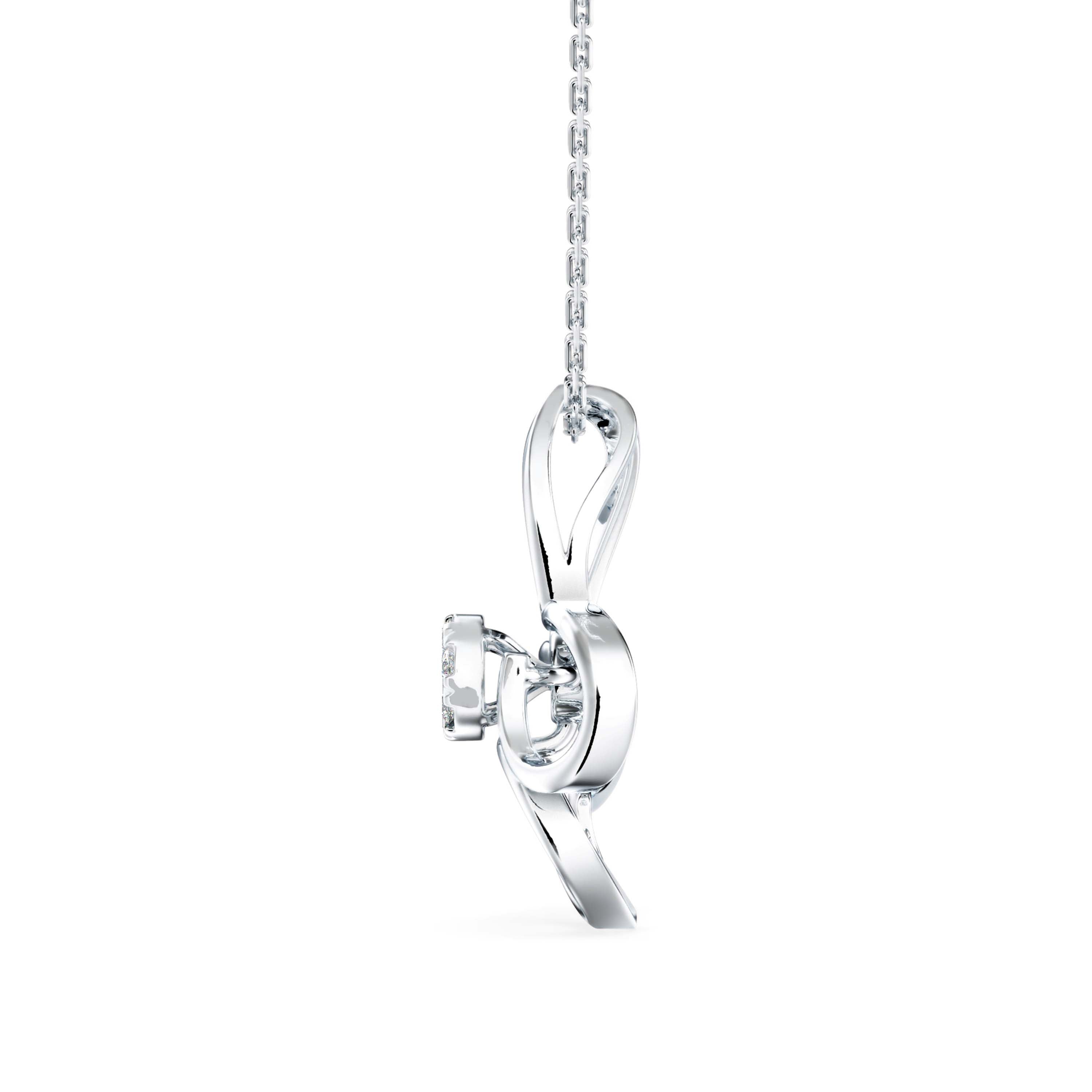 Light Mash Diamond Pendant-Sliver