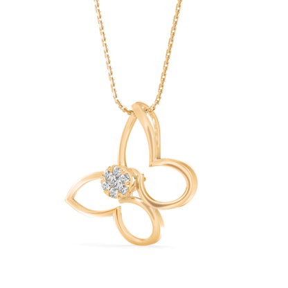 Light Mash Diamond Pendant-Golden