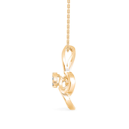Light Mash Diamond Pendant-Golden