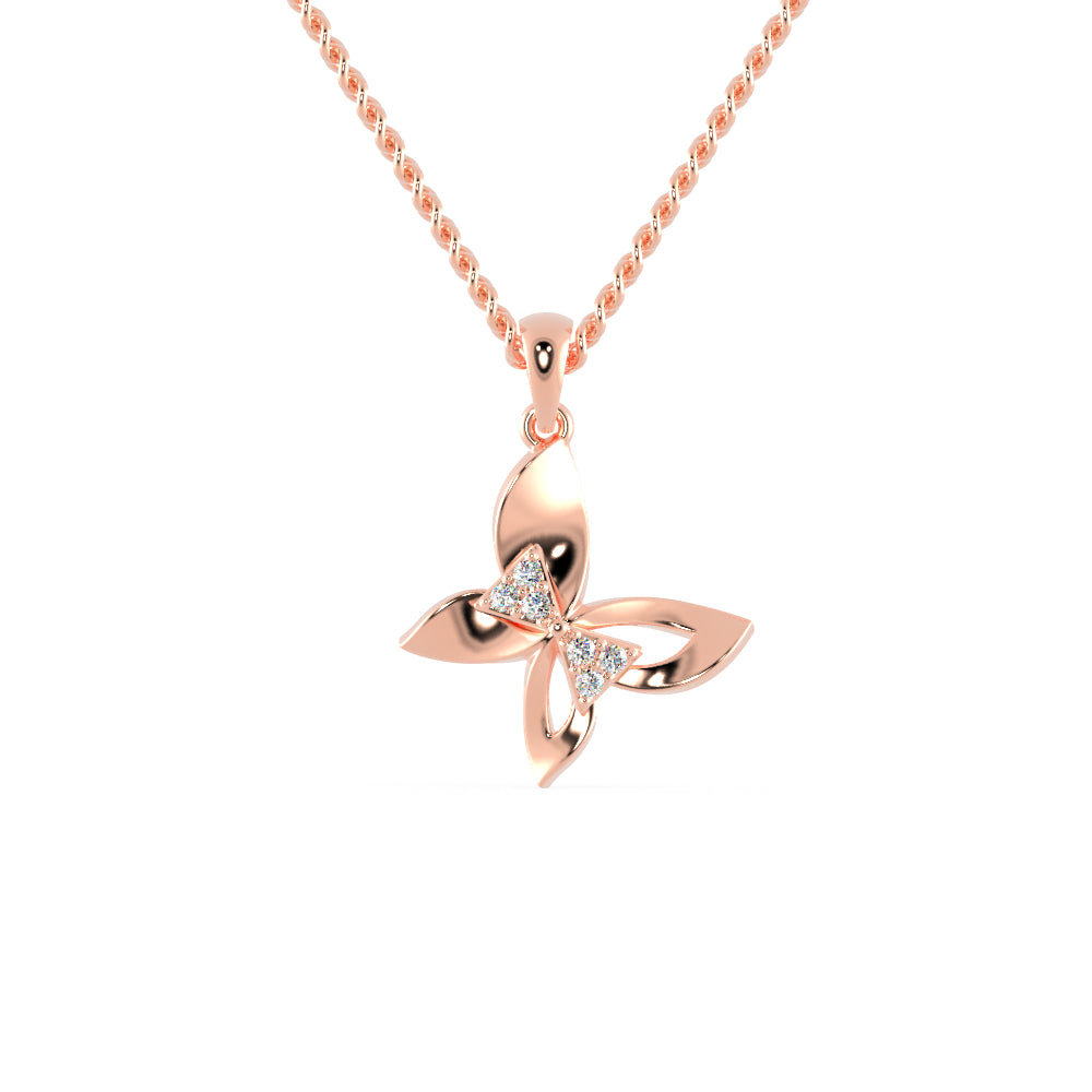Buckeye Diamond Pendant-Rose Gold