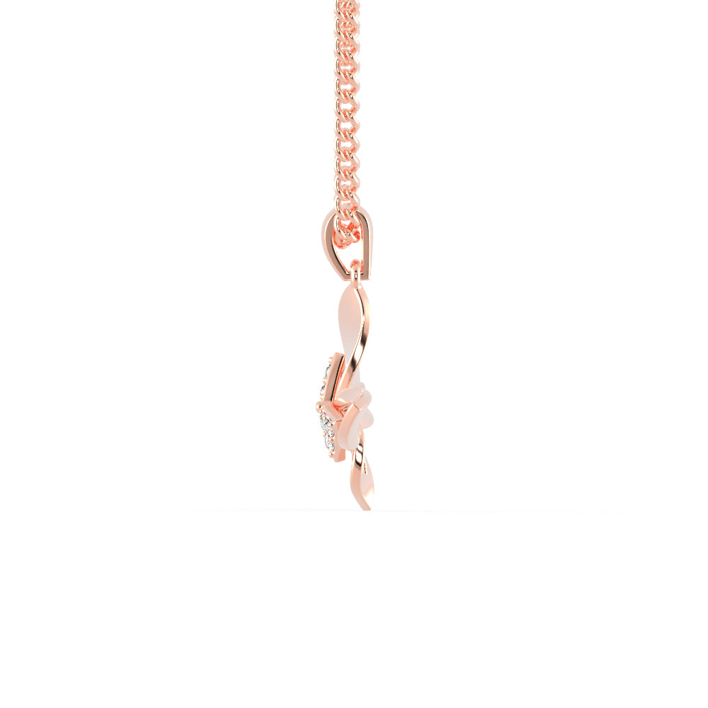 Buckeye Diamond Pendant-Rose Gold