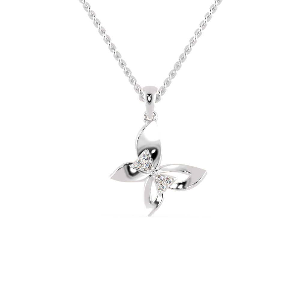 Buckeye Diamond Pendant-Silver