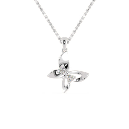 Buckeye Diamond Pendant-Silver