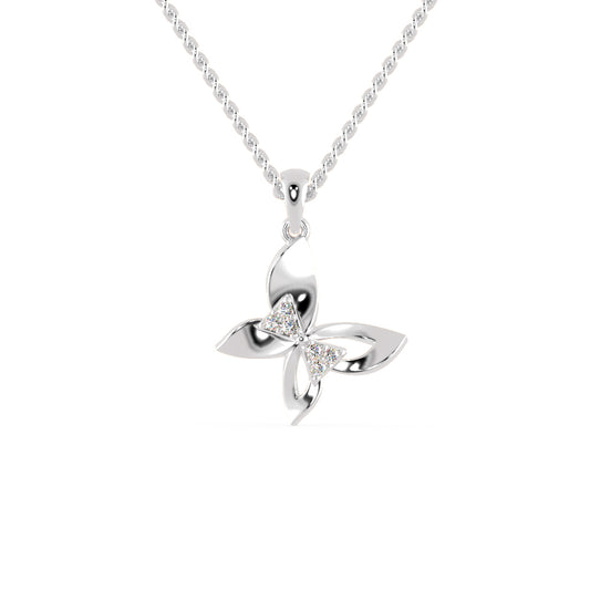 Buckeye Diamond Pendant-Silver
