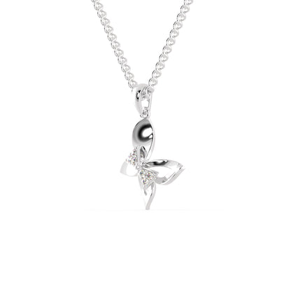 Buckeye Diamond Pendant-Silver