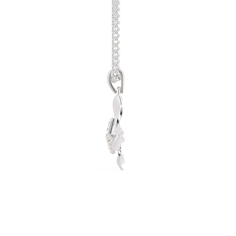 Buckeye Diamond Pendant-Silver
