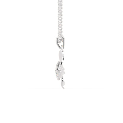 Buckeye Diamond Pendant-Silver