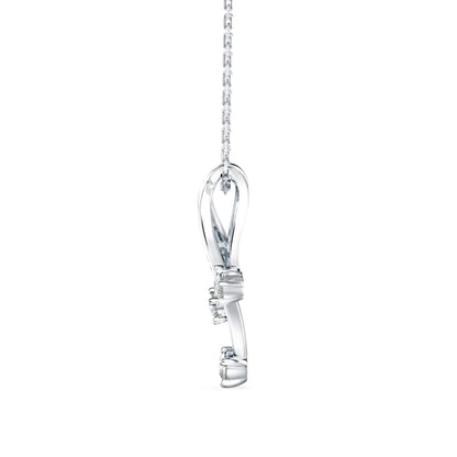 Sentiment Light Diamond Pendant-Silver