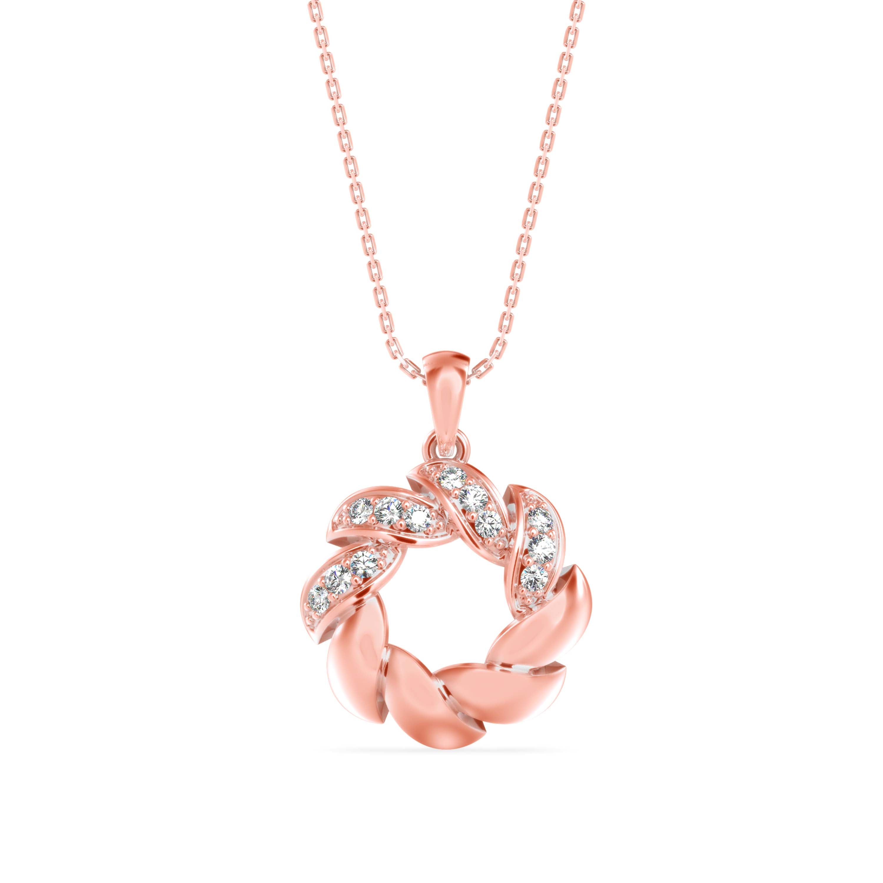 Diamond Glorify Pendant-Rose Gold