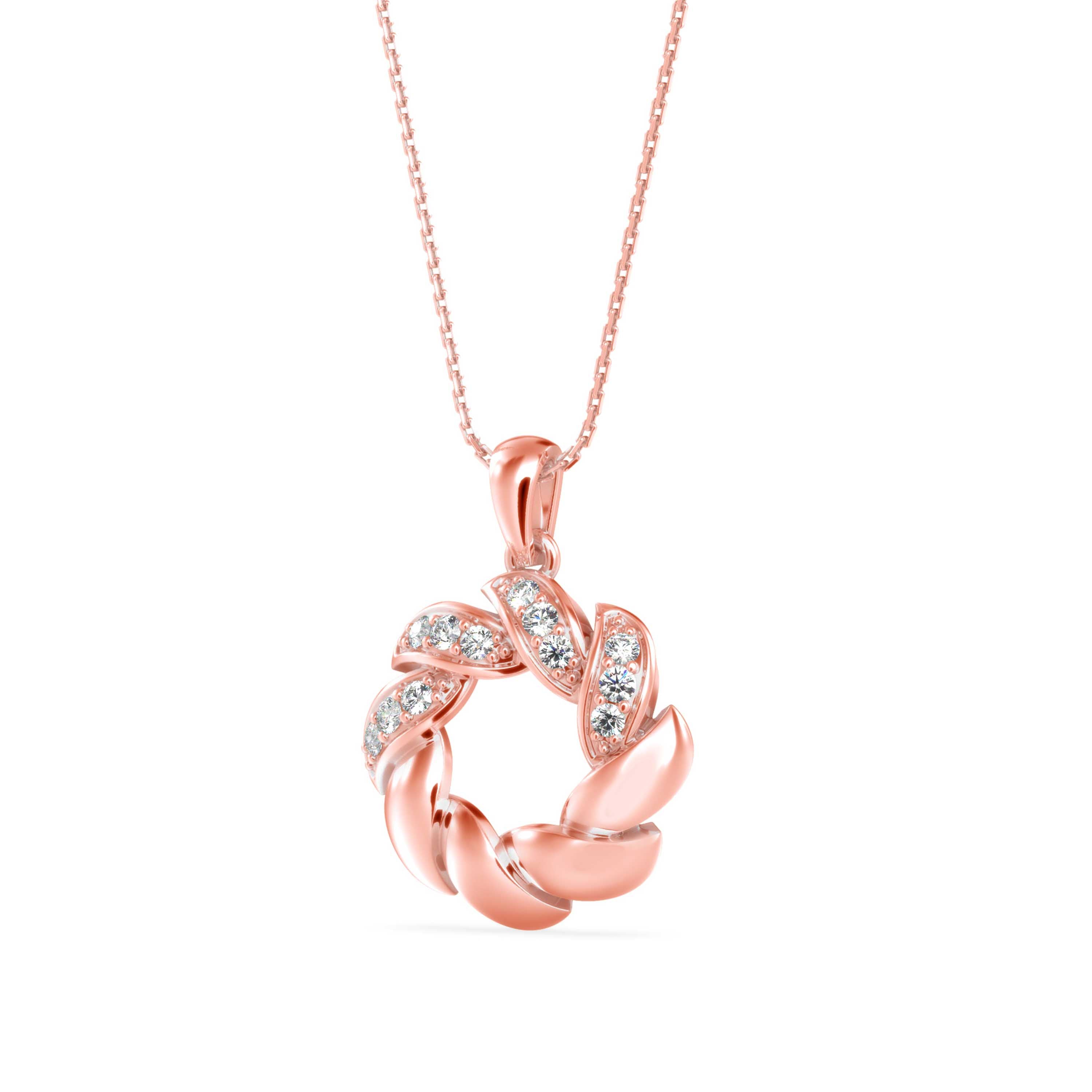 Diamond Glorify Pendant-Rose Gold