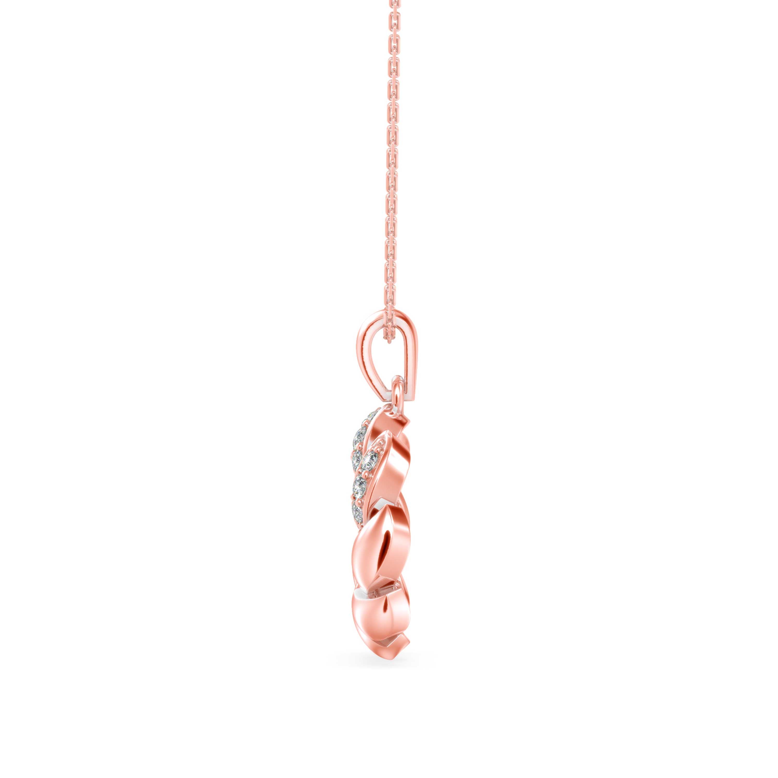 Diamond Glorify Pendant-Rose Gold