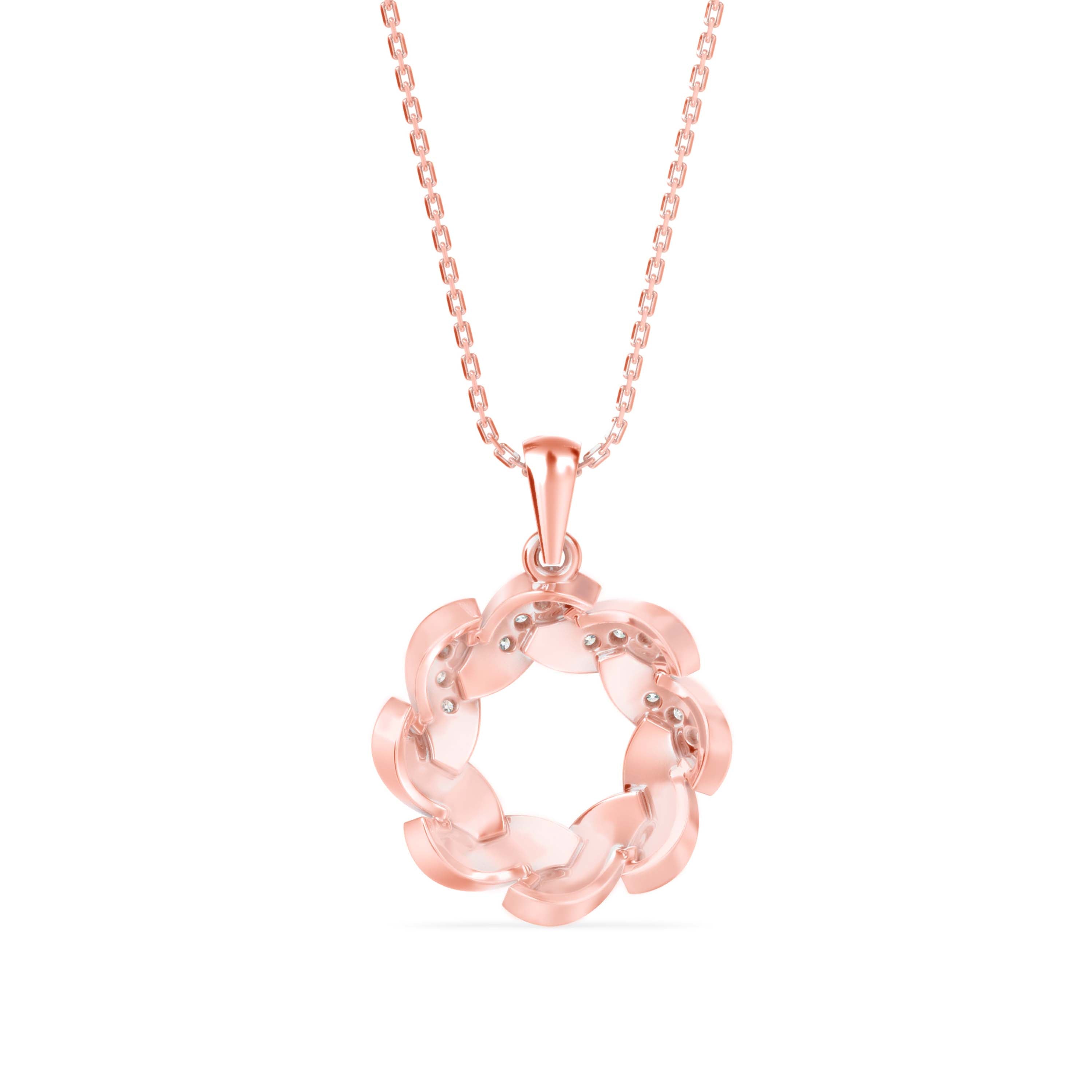 Diamond Glorify Pendant-Rose Gold
