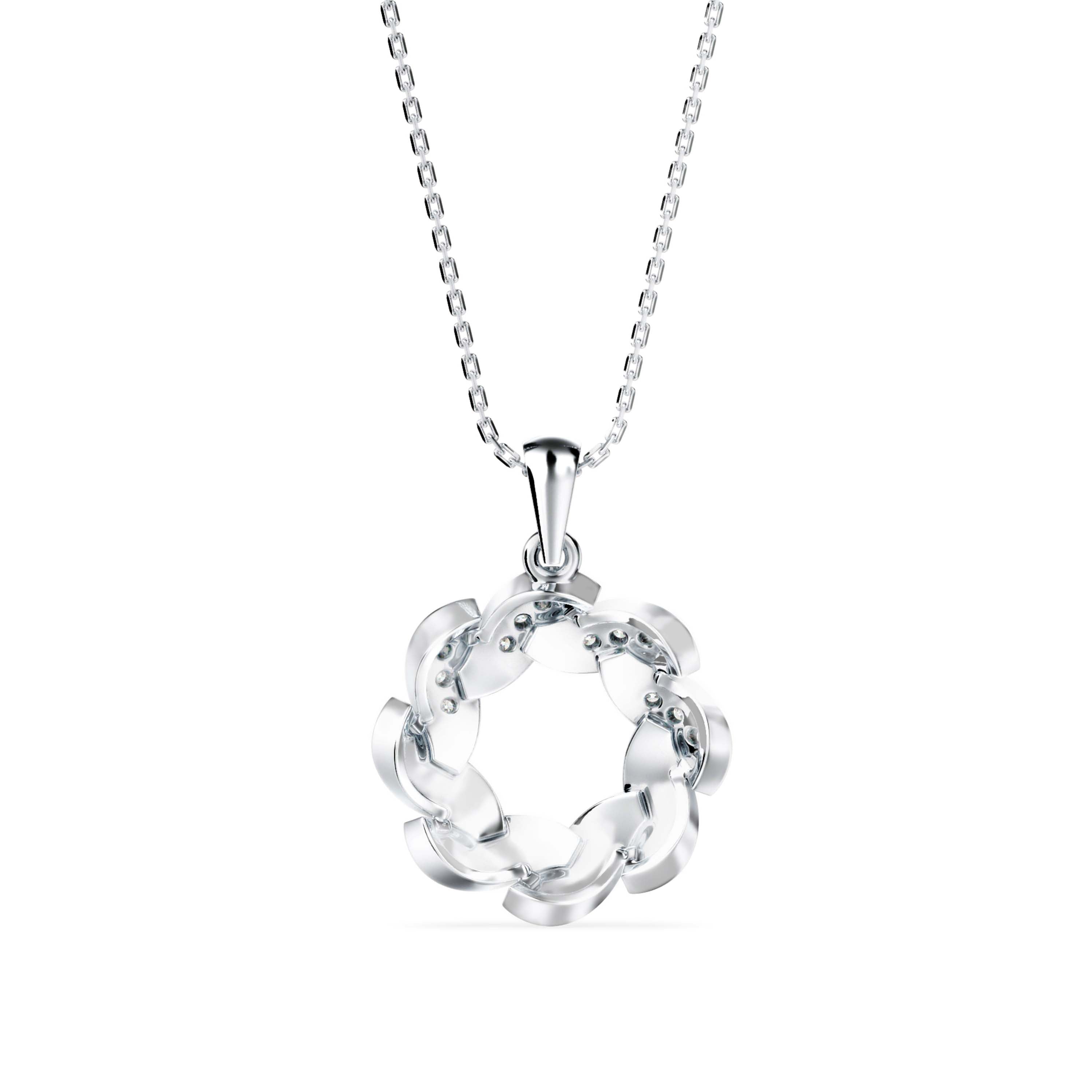 Diamond Glorify Pendant-Silver