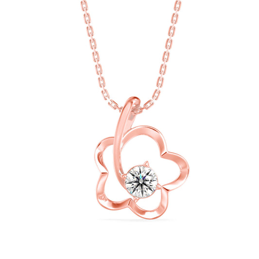 Amor Diamond Pendant-Rose Gold