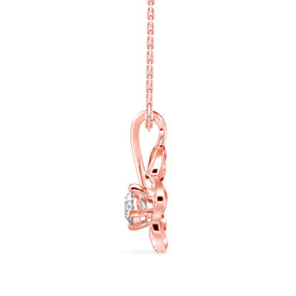 Amor Diamond Pendant-Rose Gold
