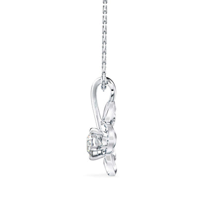 Amor Diamond Pendant-Silver