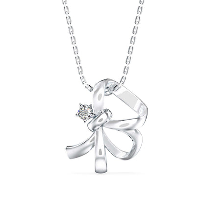 Agate Charm Diamond Pendant-Sliver