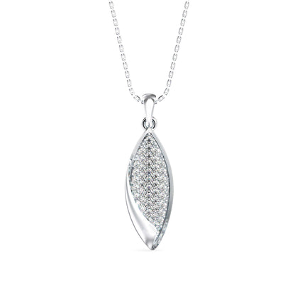 Dainty Charm Diamond Pendant-Silver
