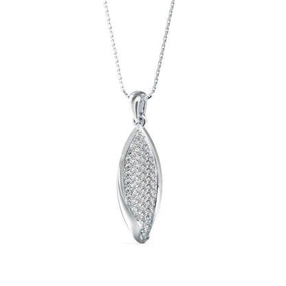 Dainty Charm Diamond Pendant-Silver