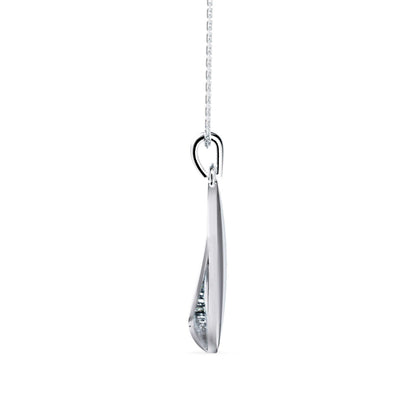 Dainty Charm Diamond Pendant-Silver