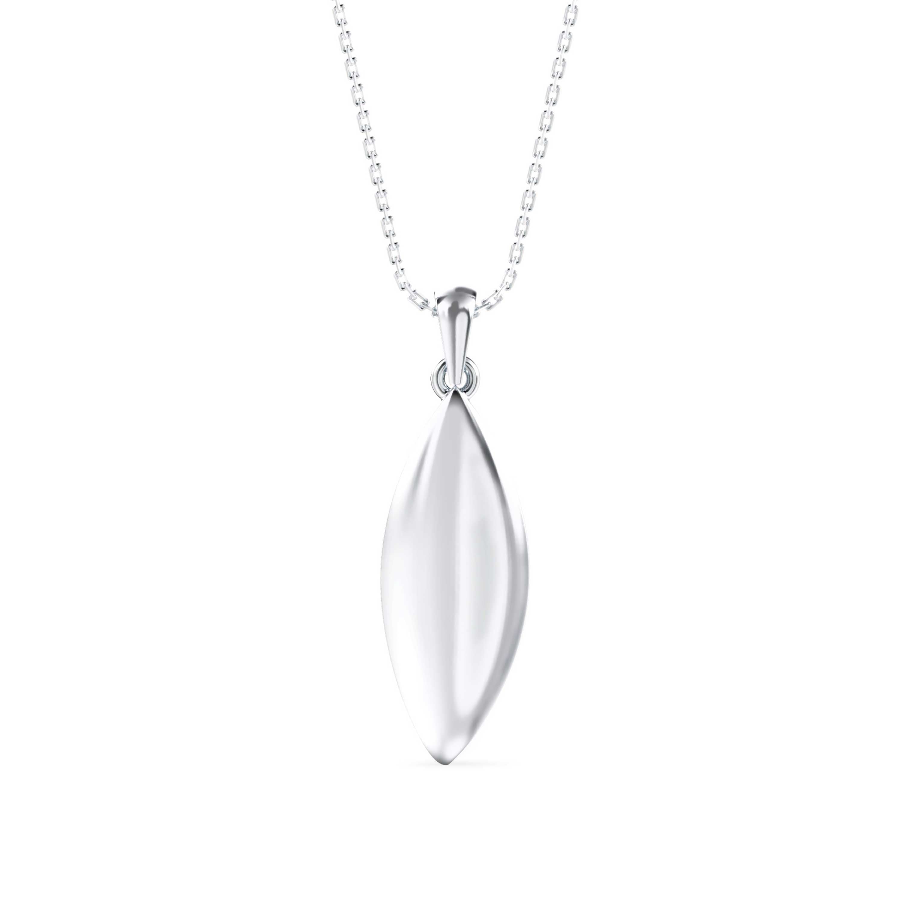 Dainty Charm Diamond Pendant-Silver