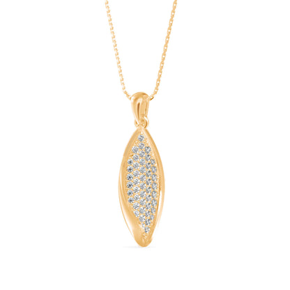 Dainty Charm Diamond Pendant- Golden