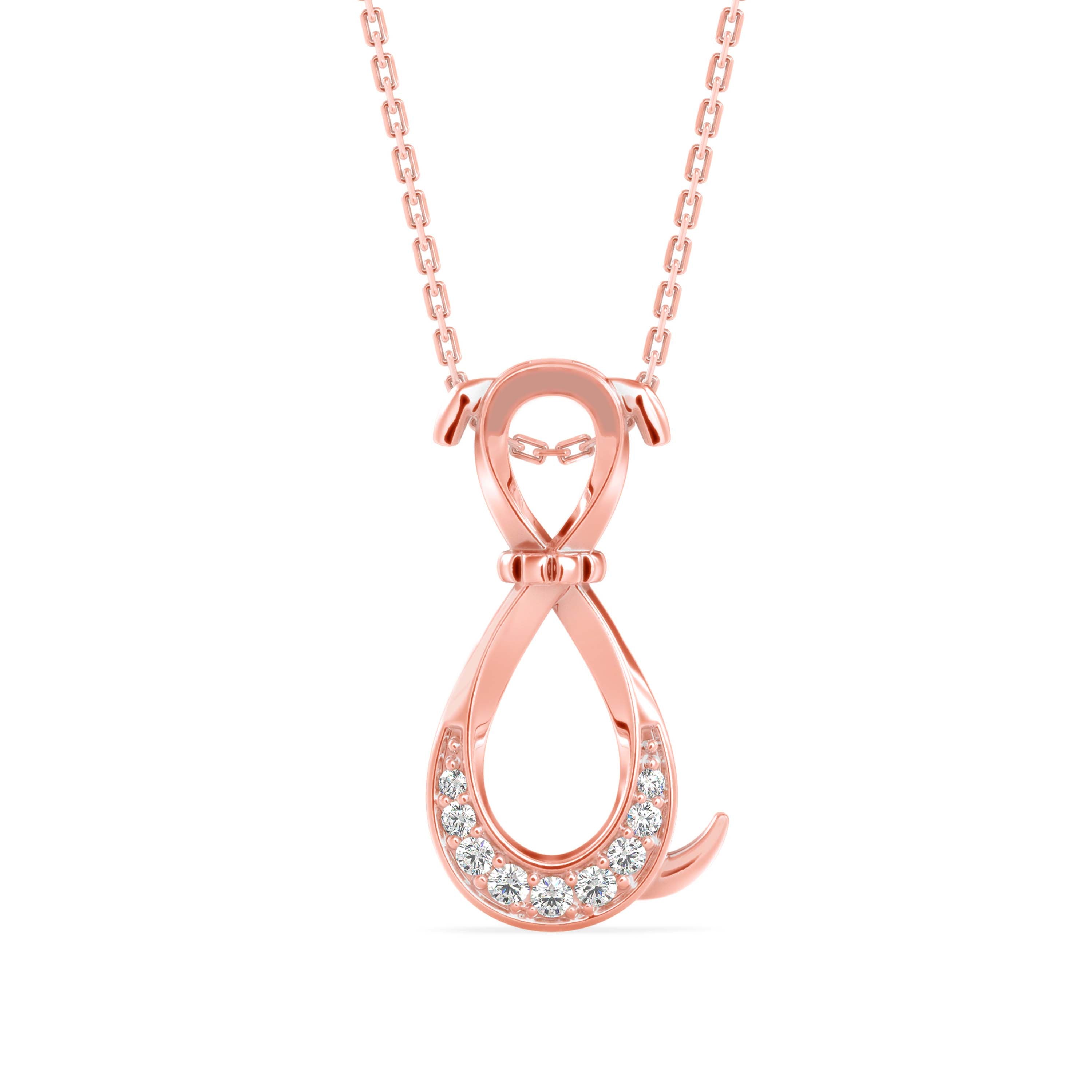 Profusion Charm Diamond Pendant-Rose Gold