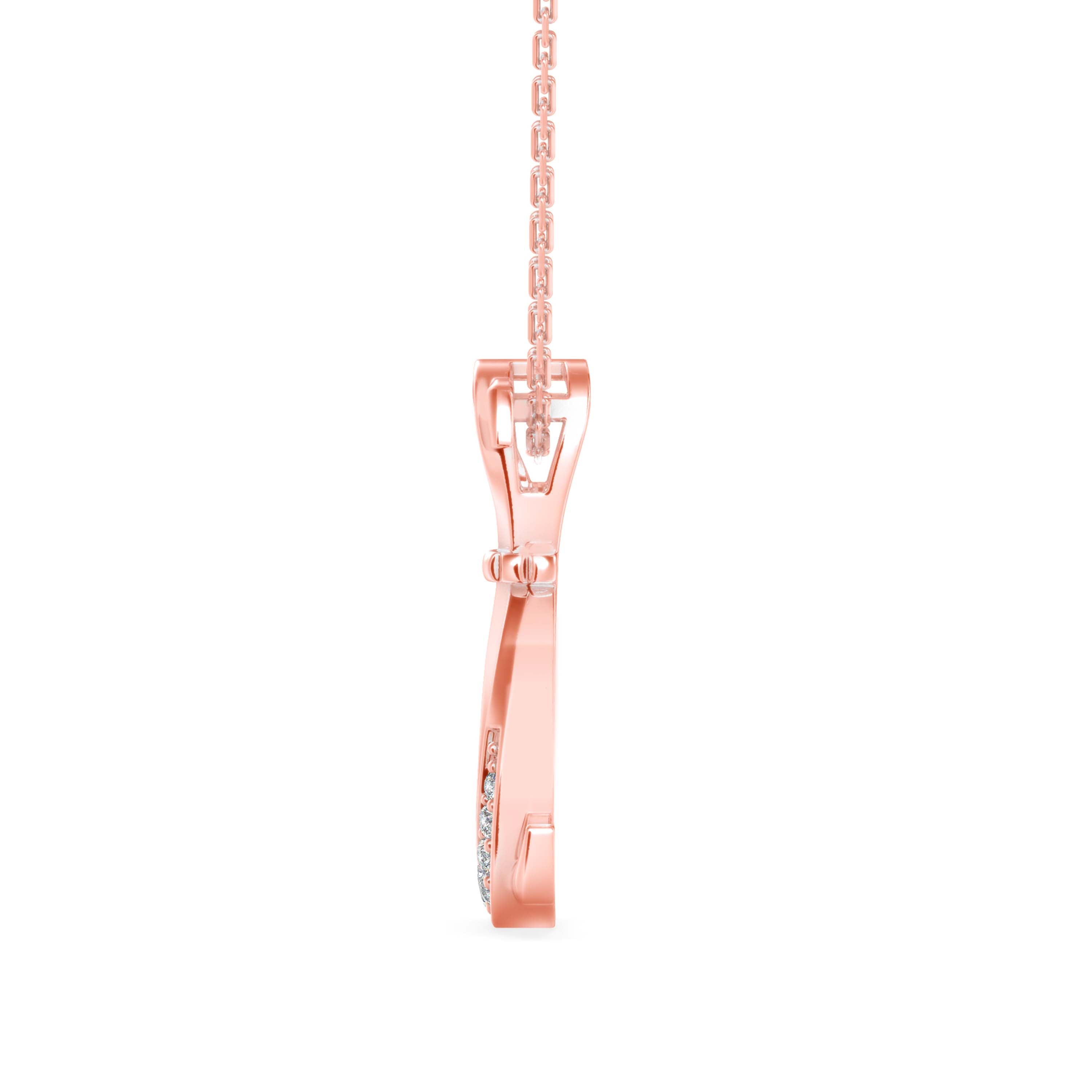 Profusion Charm Diamond Pendant-Rose Gold