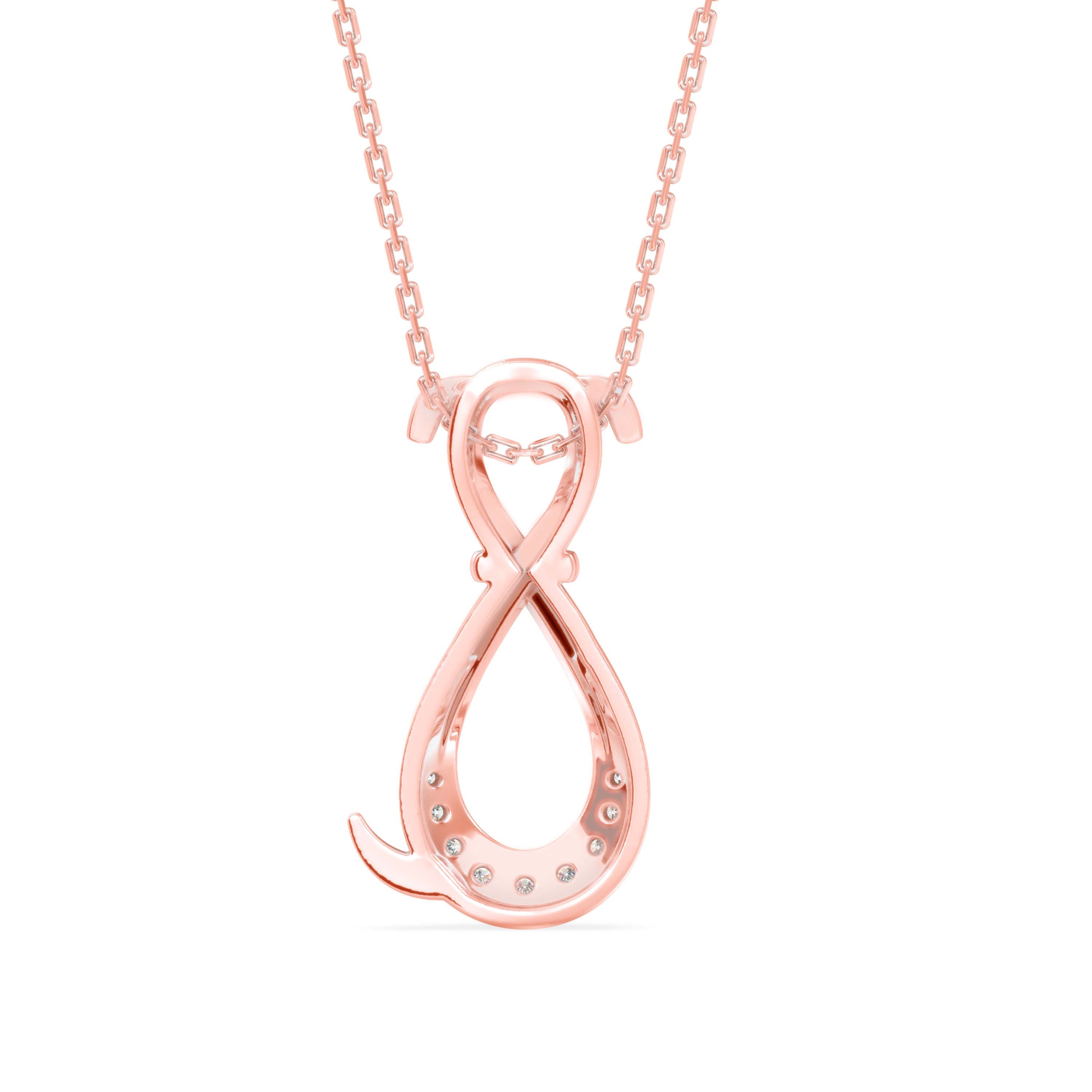 Profusion Charm Diamond Pendant-Rose Gold