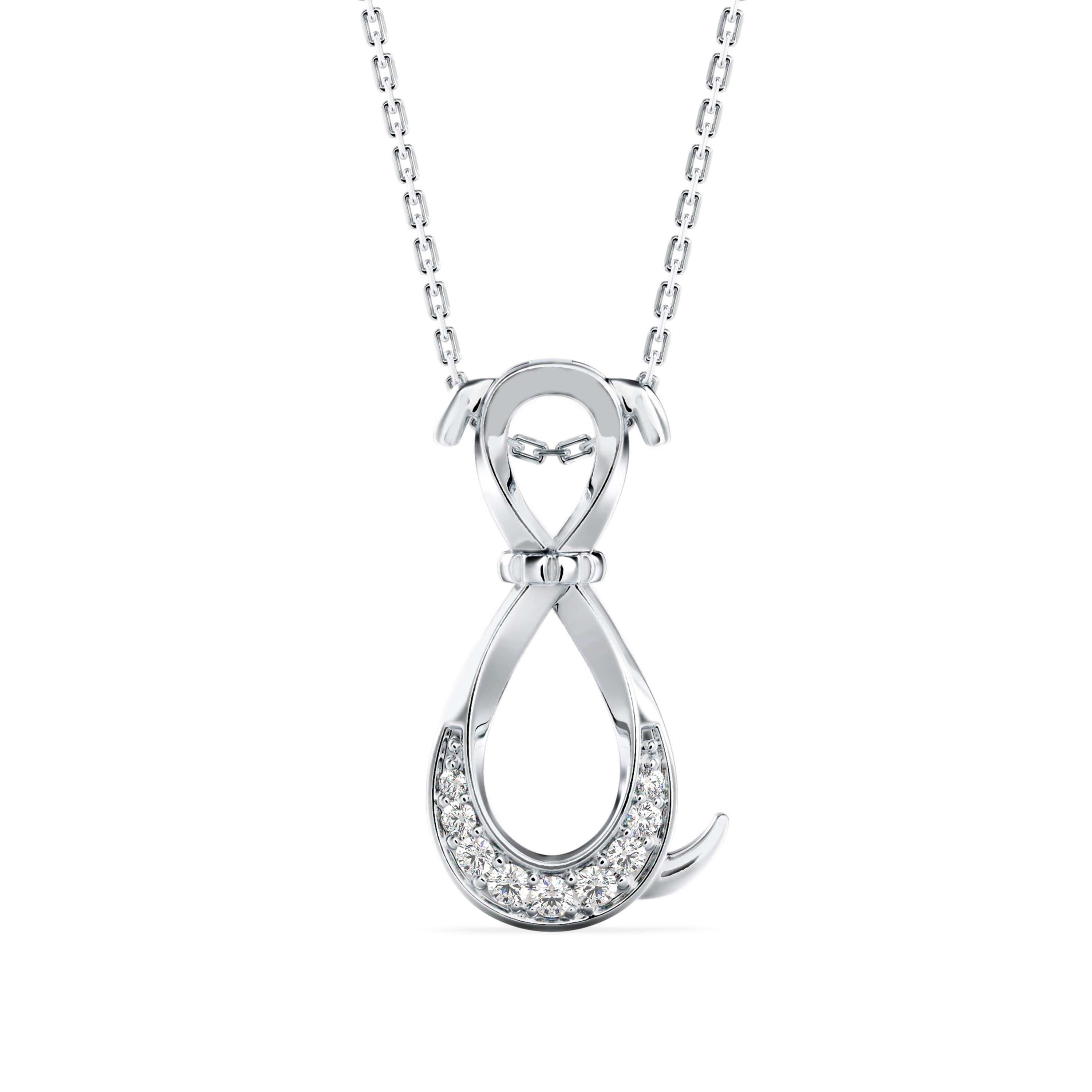 Profusion Charm Diamond Pendant-Silver