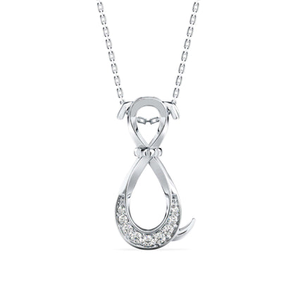 Profusion Charm Diamond Pendant-Silver
