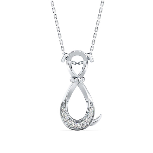 Profusion Charm Diamond Pendant-Silver