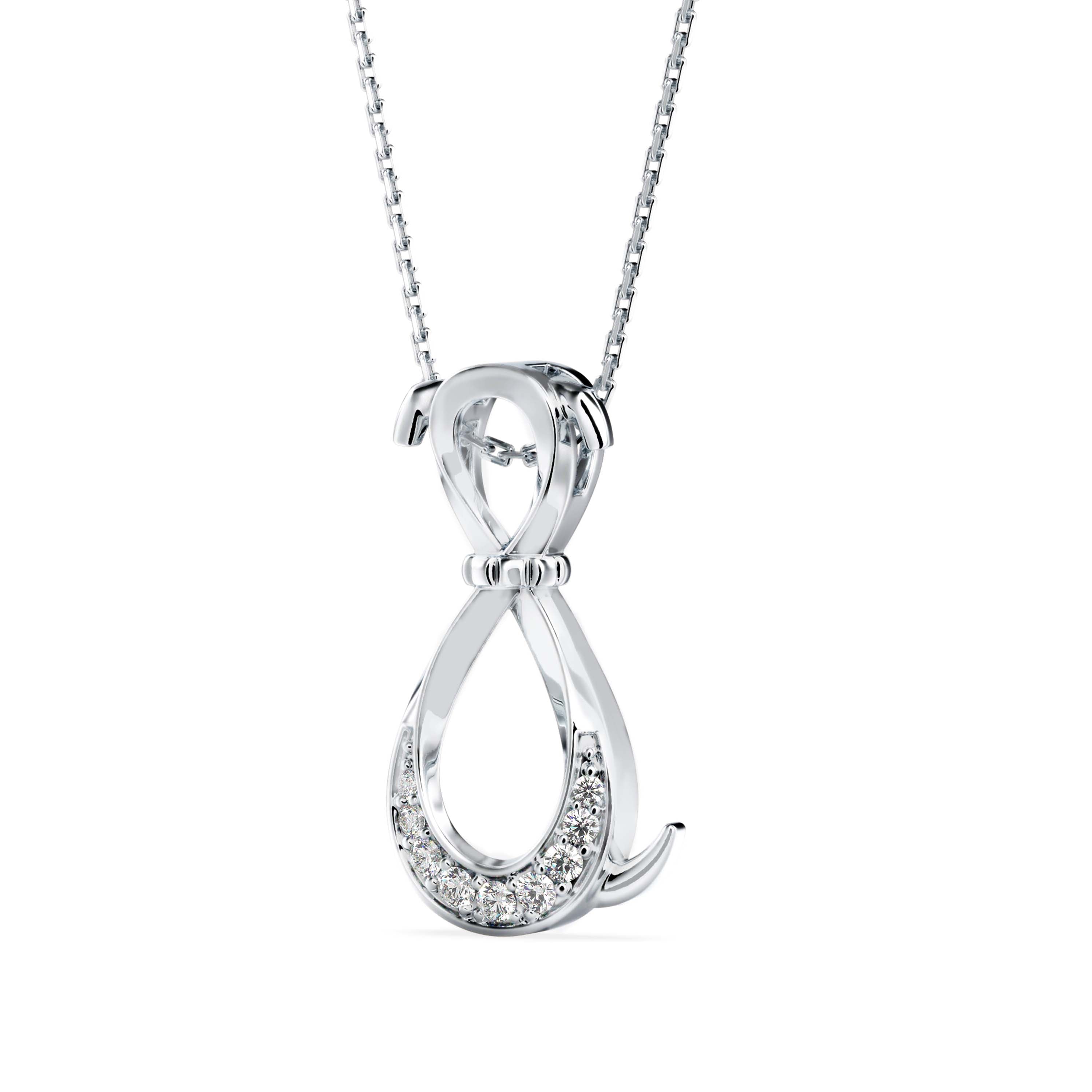 Profusion Charm Diamond Pendant-Silver