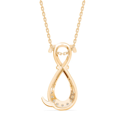 Profusion Charm Diamond Pendant-Golden