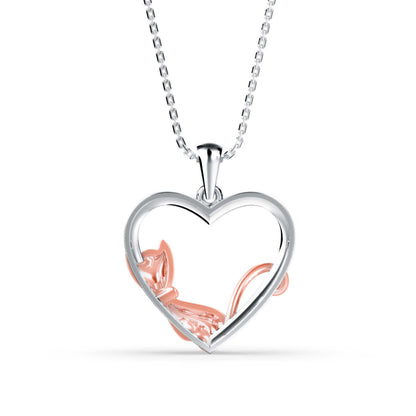 Tabby Diamond Pendant-Rose Gold