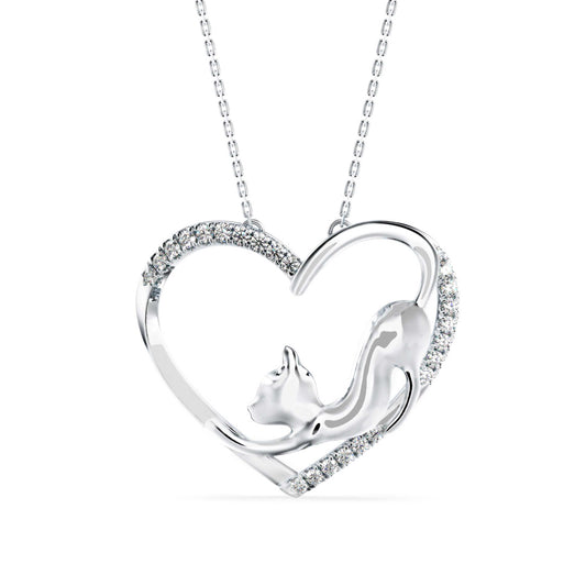 Foal Diamond Pendant-Silver