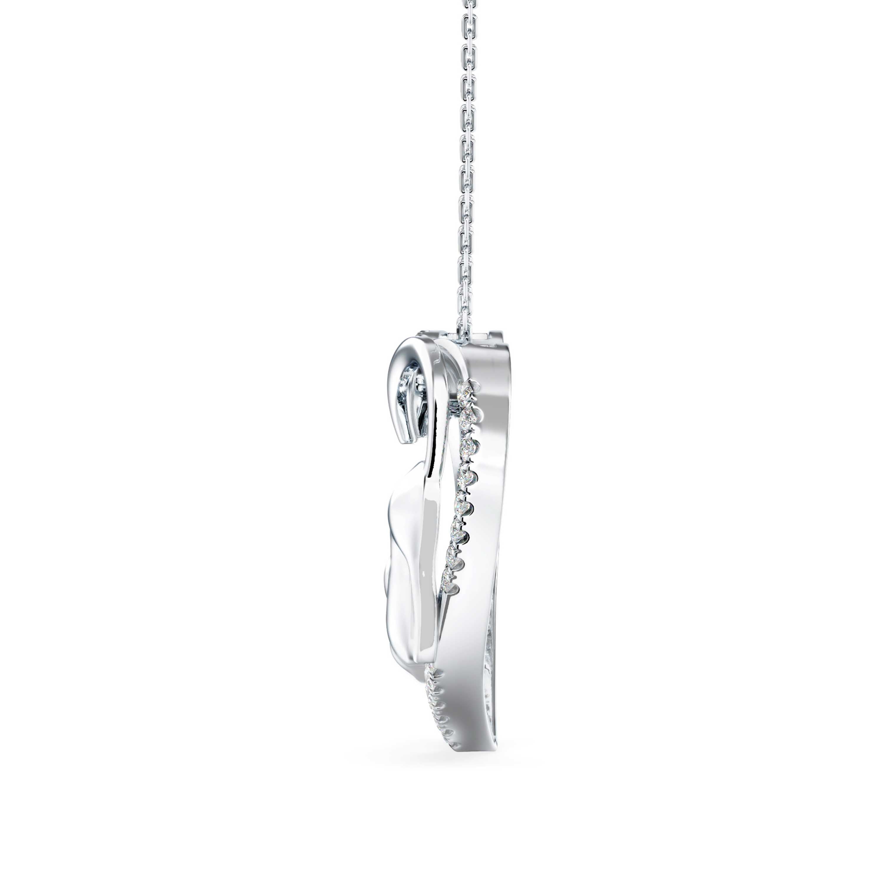 Foal Diamond Pendant-Silver