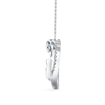 Foal Diamond Pendant-Silver
