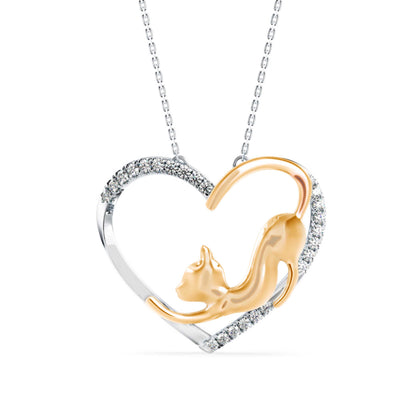 Foal Diamond Pendant-Golden