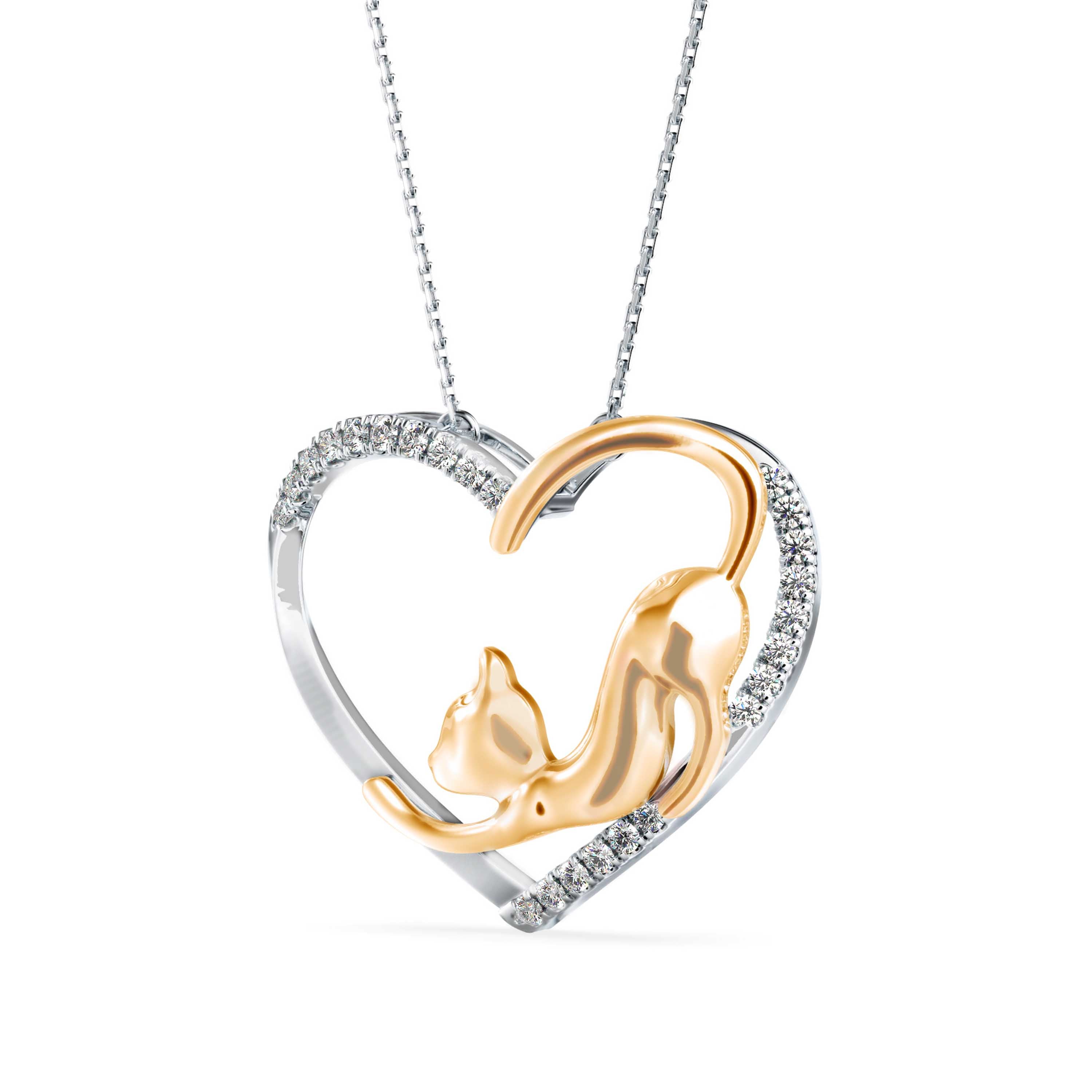 Foal Diamond Pendant-Golden