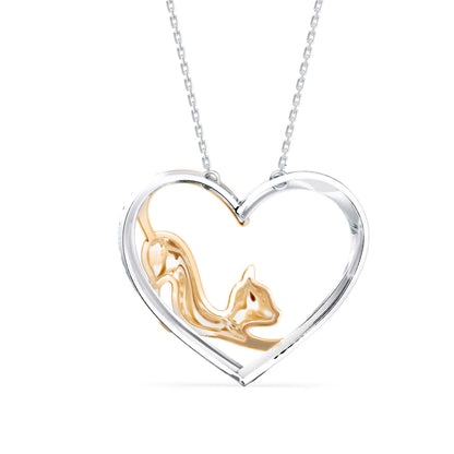 Foal Diamond Pendant-Golden