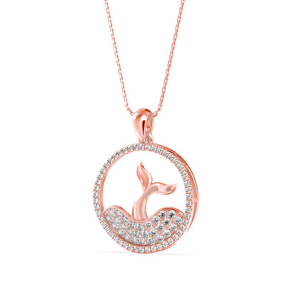 Gleam Diamond Pendant-Rose Gold