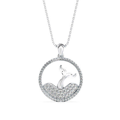 Gleam Diamond Pendant-Silver