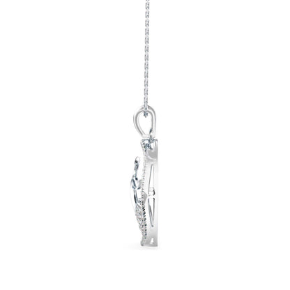 Gleam Diamond Pendant-Silver